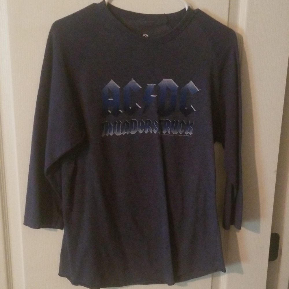 Vintage 3/4 SLEEVE  AC/DC THUNDERSTRUCK T SHIRT